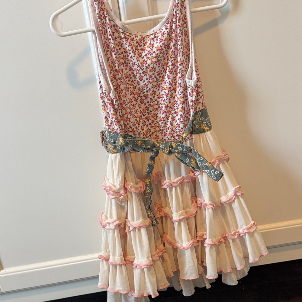 Mustard Pie Pink and Cream Floral Kids Matching Set - Picture 4 of 5